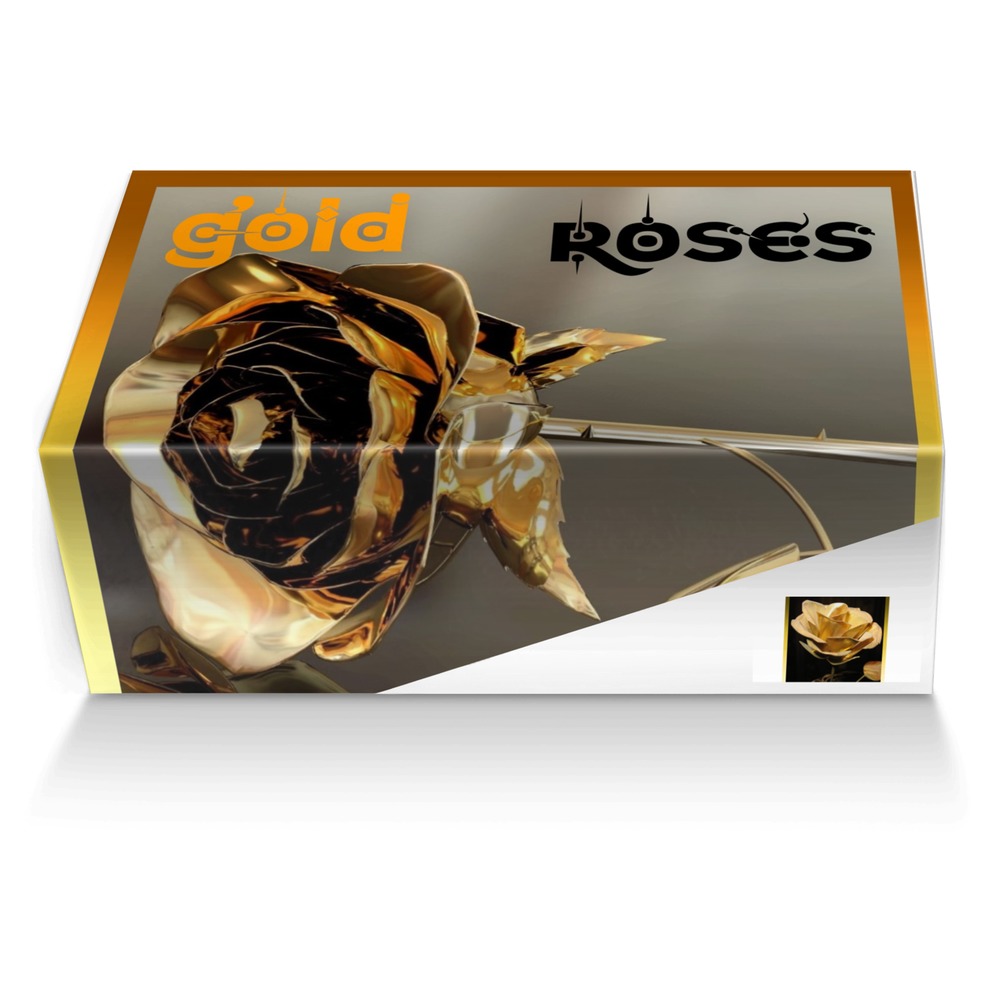 gold roses custom made shoe box gold roses artisan made in Italy shoes by Nora Payeton