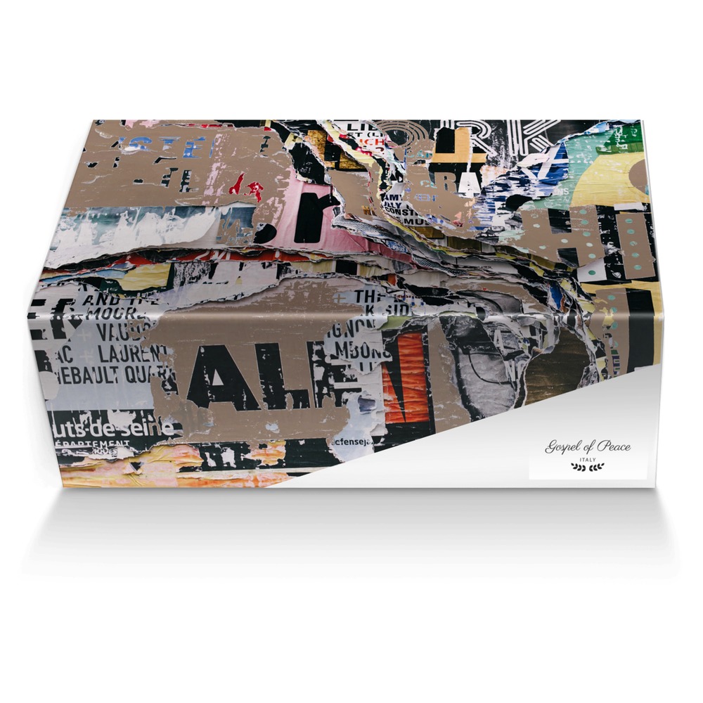 Gospel of Peace custom made shoe box Gospel of Peace artisan made in Italy shoes by Jeremiah Nolet