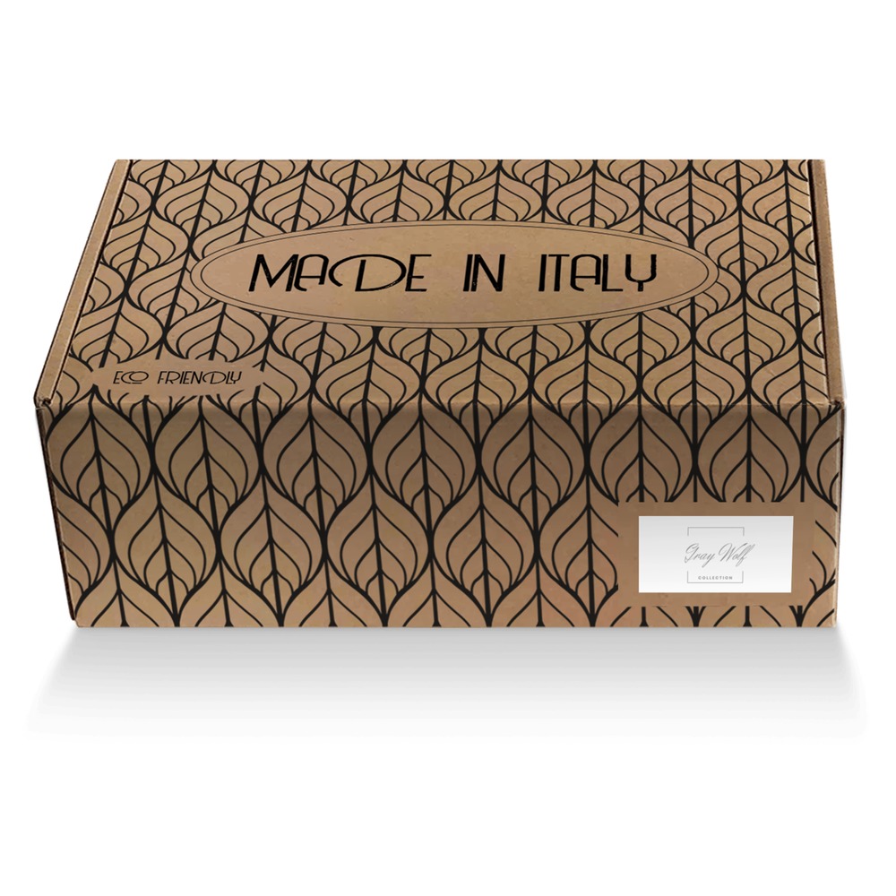 Gray Wolf custom made shoe box Gray Wolf artisan made in Italy shoes by Terrence Degree