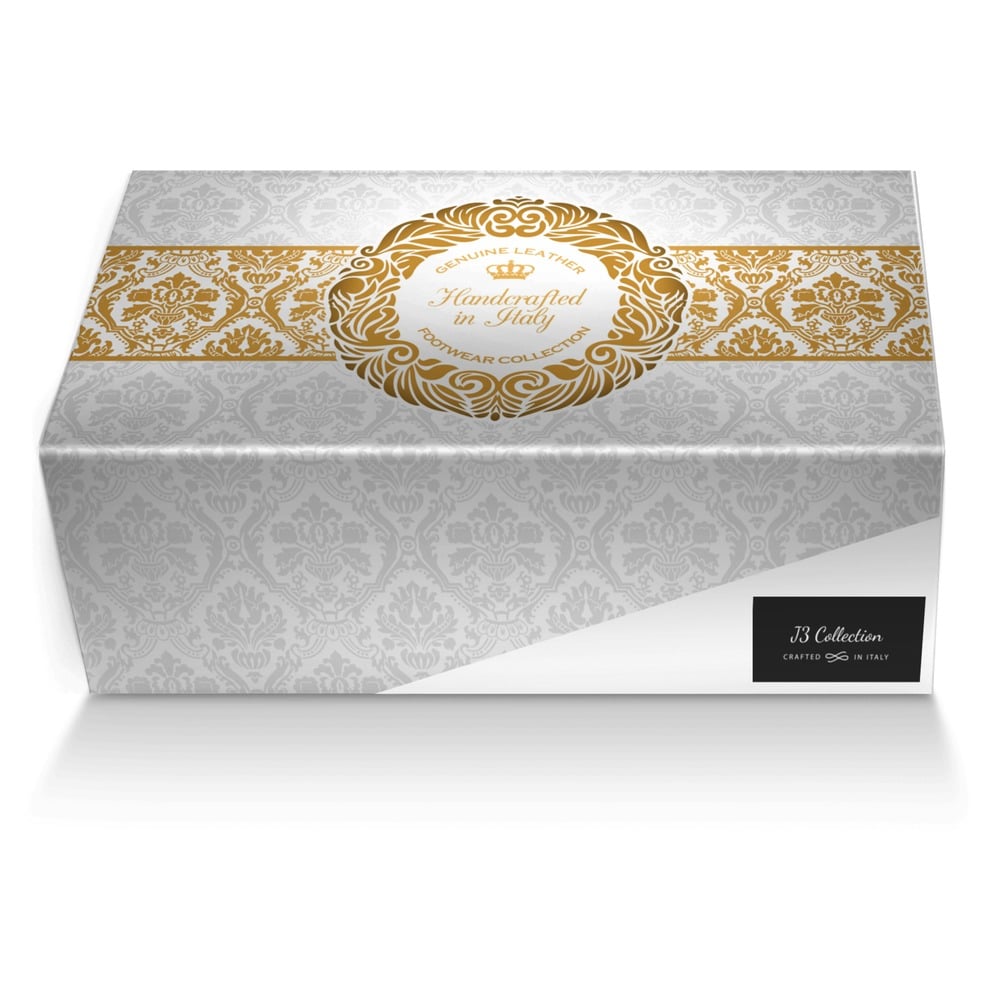 J3 Collection custom made shoe box J3 Collection artisan made in Italy shoes by Stephanie Jordan