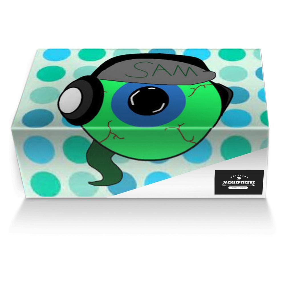 Jacksepticeye's custom made shoe box Jacksepticeye's artisan made in Italy shoes by Emily Macca