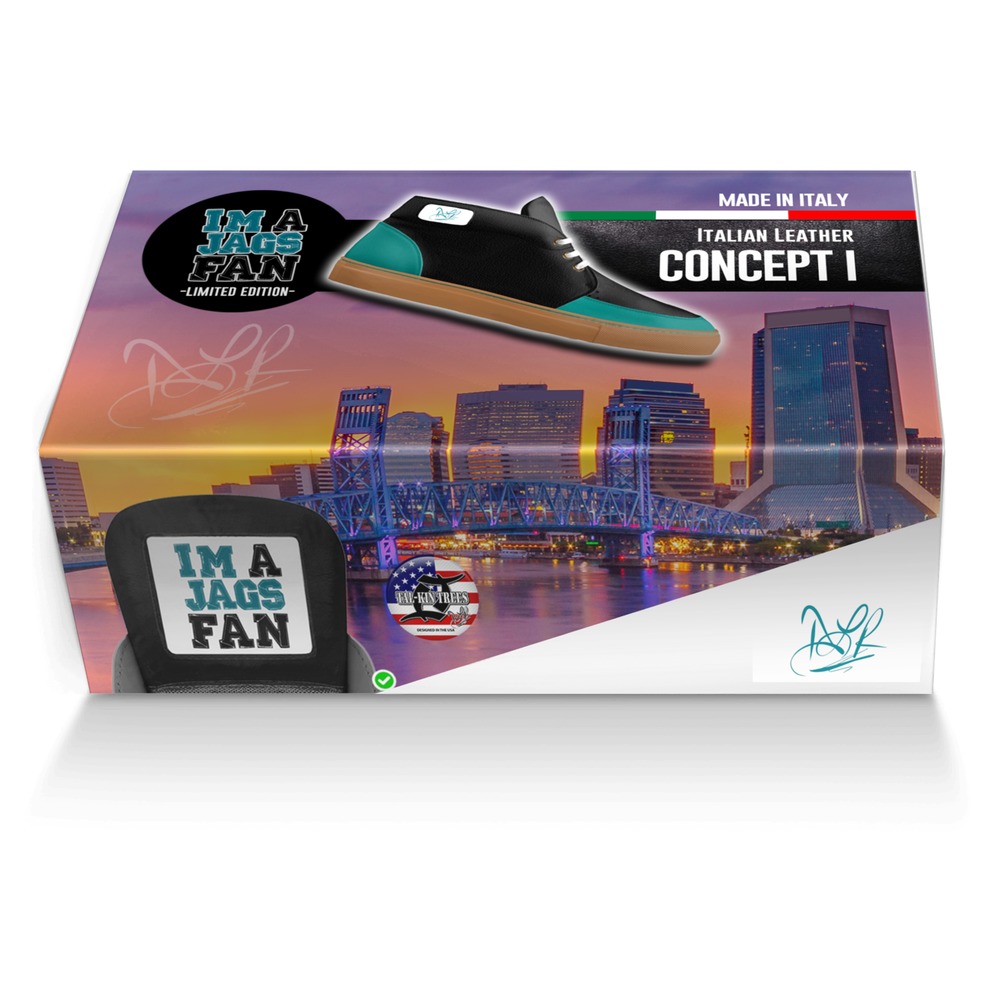 JAGS FAN CONCEPT 1 custom made shoe box JAGS FAN CONCEPT 1 artisan made in Italy shoes by David Robinson