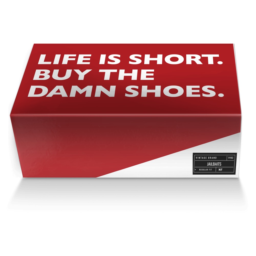 Jailbaits custom made shoe box Jailbaits artisan made in Italy shoes by Benji Ferrell