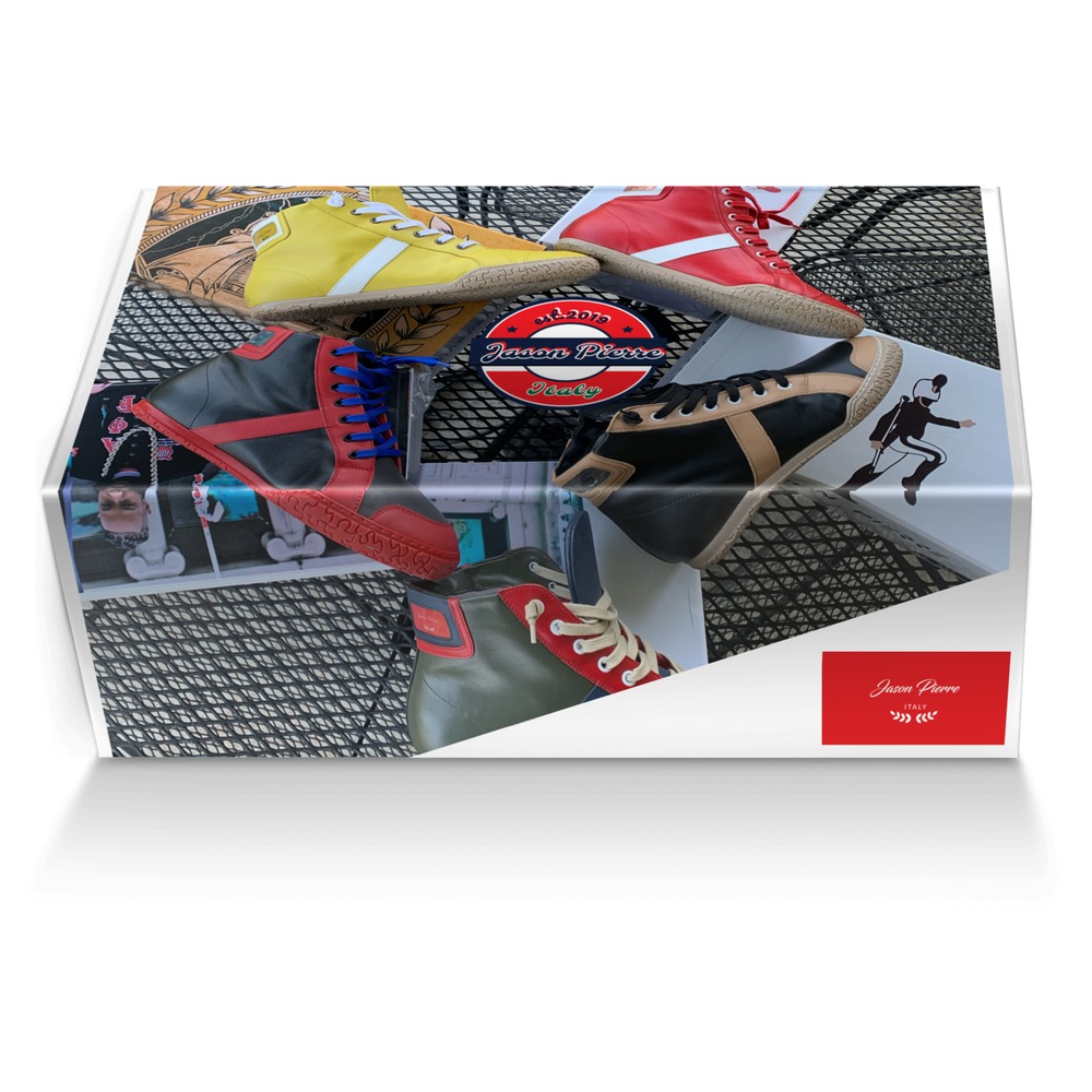 Jason Pierre custom made shoe box Jason Pierre artisan made in Italy shoes by Jason Pierre