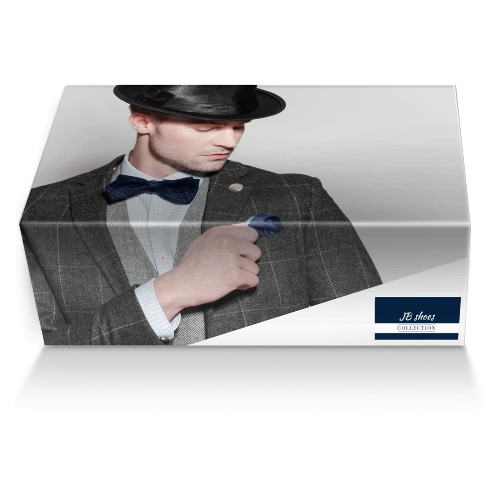 JB shoes custom made shoe box JB shoes artisan made in Italy shoes by Justin