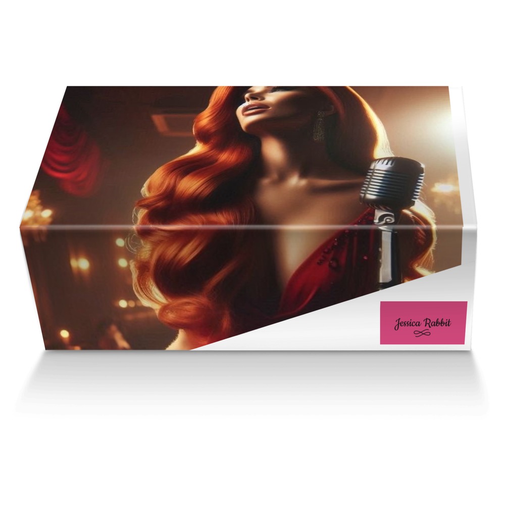 Jessica Rabbit custom made shoe box Jessica Rabbit artisan made in Italy shoes by Ny-leeka Jackson