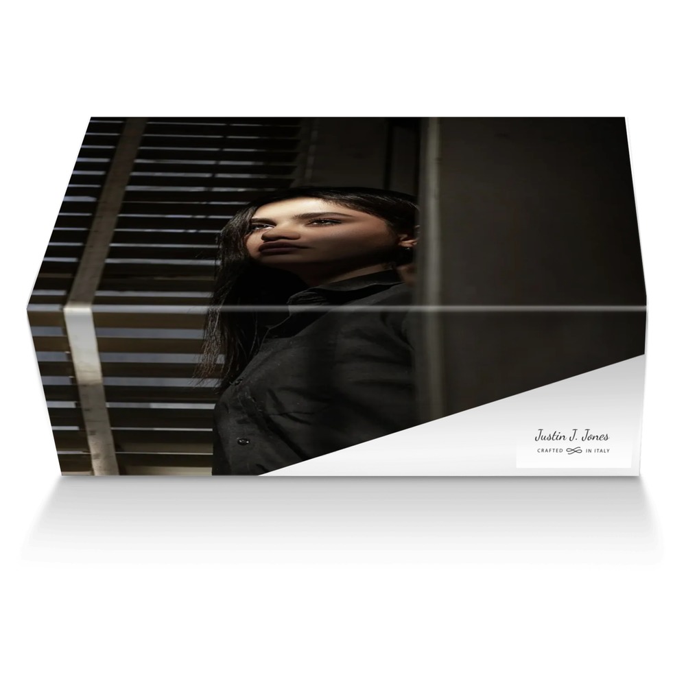 Justin J. Jones custom made shoe box Justin J. Jones artisan made in Italy shoes by Justin J. Jones