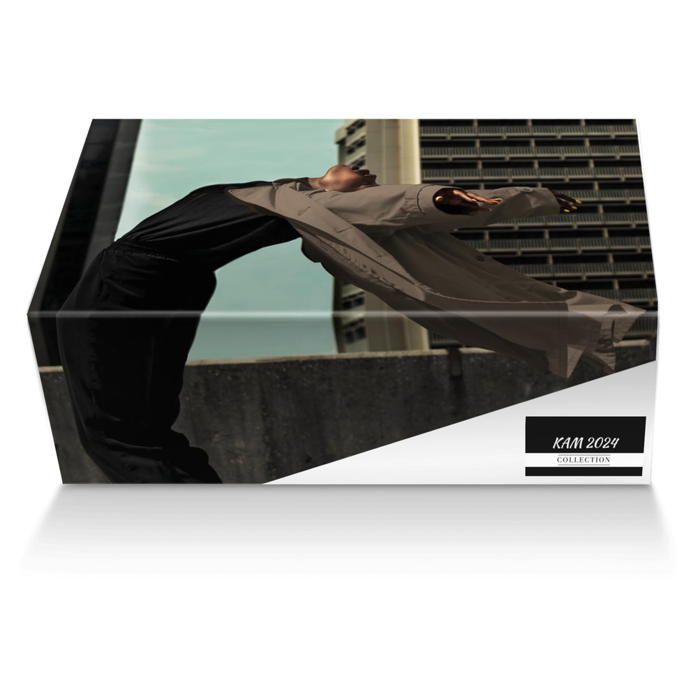KAM 2024 custom made shoe box KAM 2024 artisan made in Italy shoes by Aminata Kamara