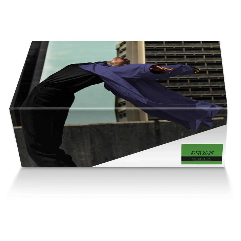 KAM 2024 custom made shoe box KAM 2024 artisan made in Italy shoes by Aminata Kamara