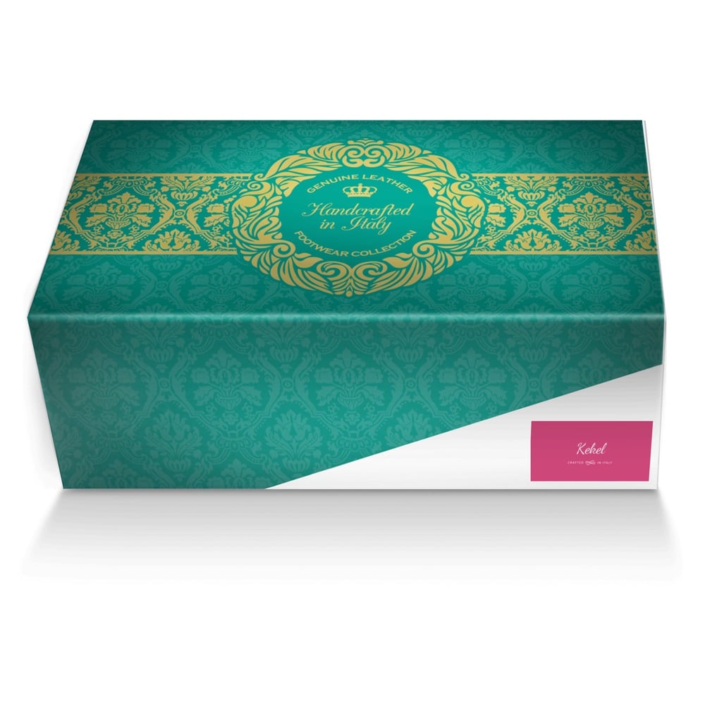 Kekel custom made shoe box Kekel artisan made in Italy shoes by Kerry Ann Lambie