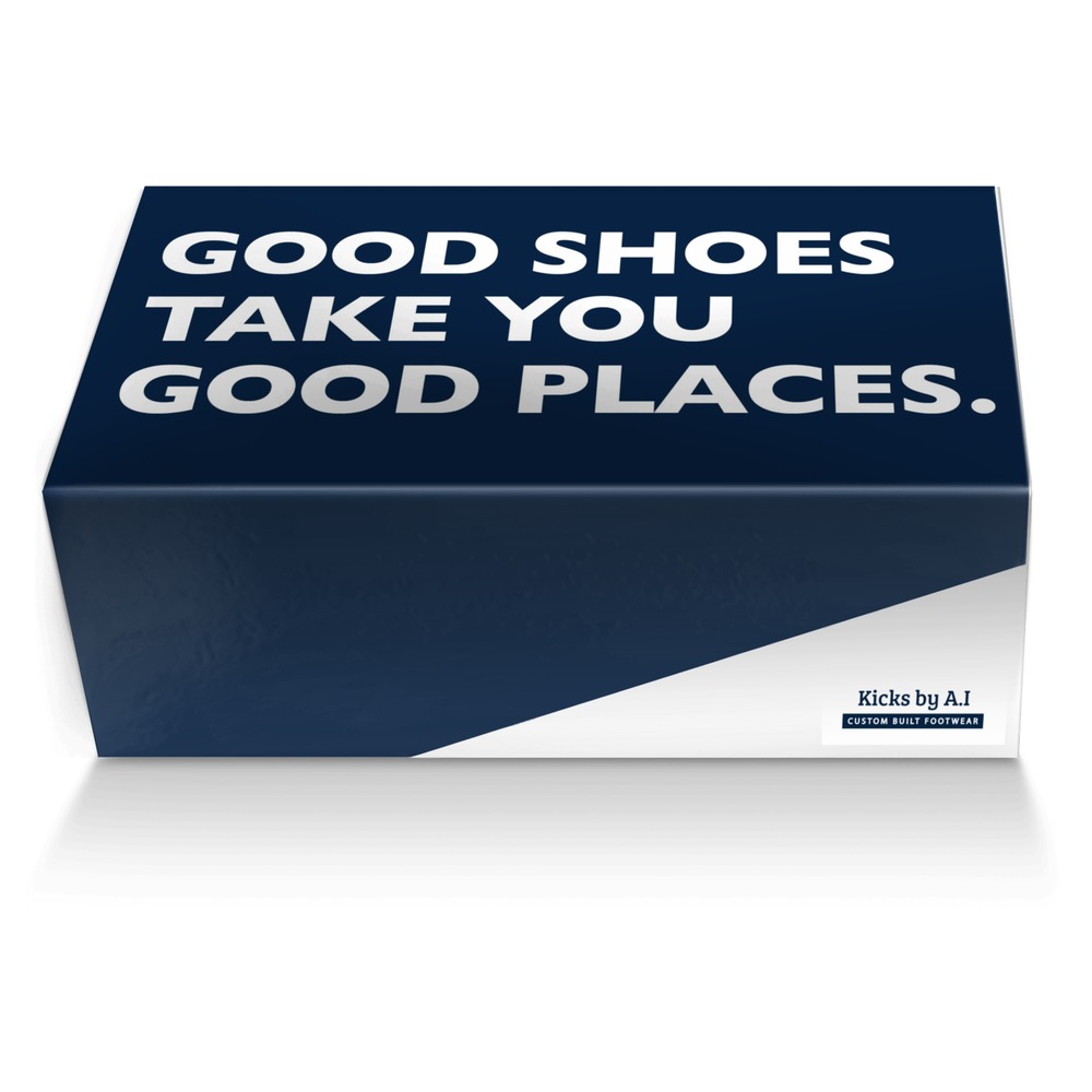 Kicks by A.I custom made shoe box Kicks by A.I artisan made in Italy shoes by Emile Swart