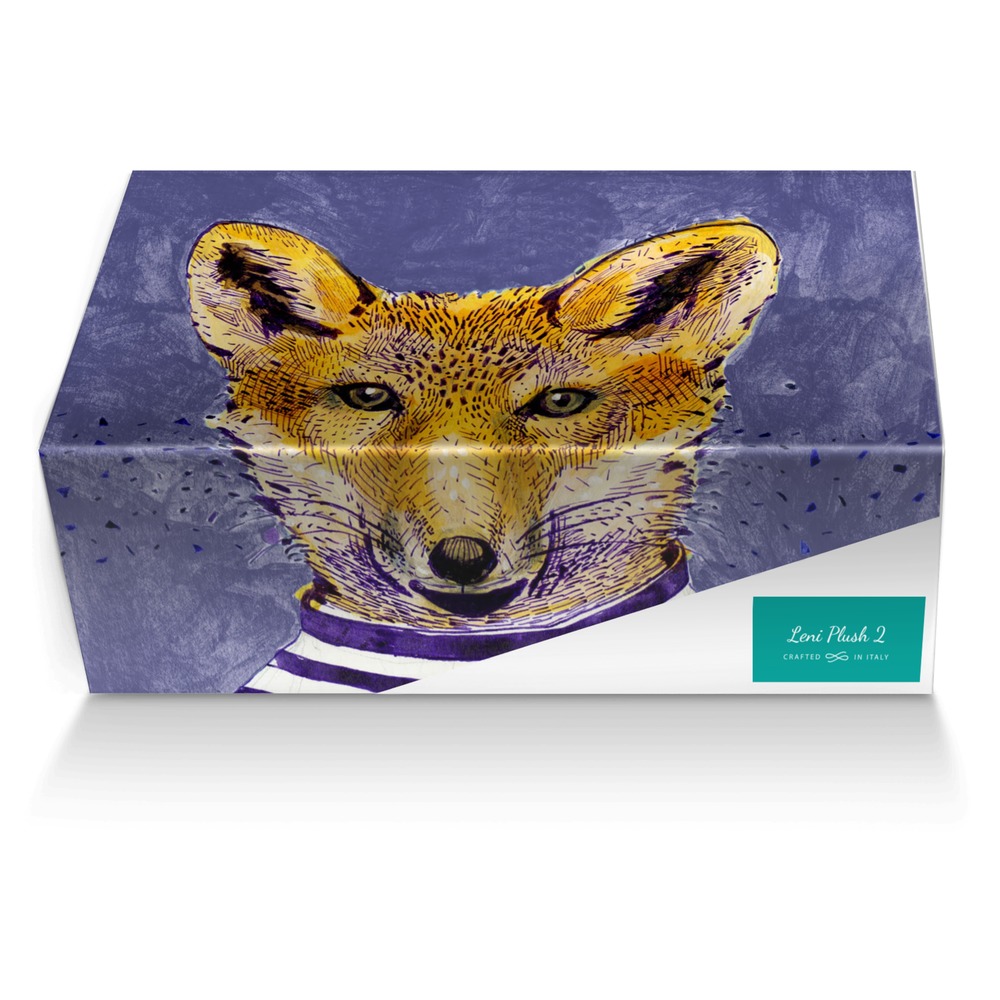 Leni Plush 2 custom made shoe box Leni Plush 2 artisan made in Italy shoes by Delena Rusan