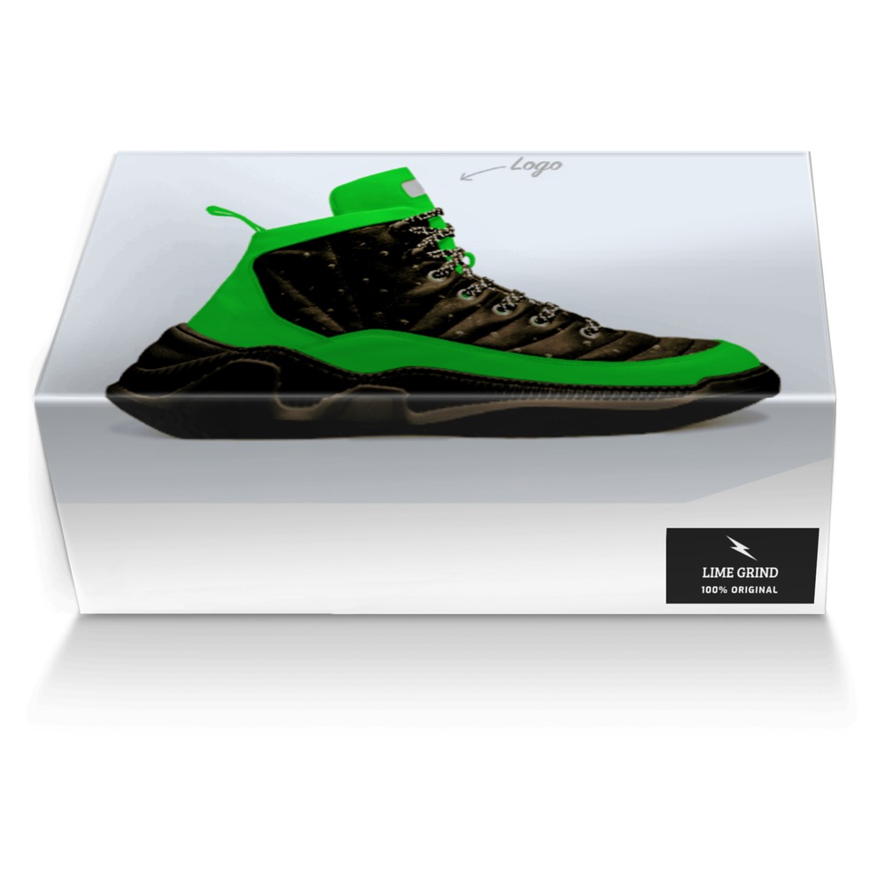 Lime Grind custom made shoe box Lime Grind artisan made in Italy shoes by Krist Taylor Johnson