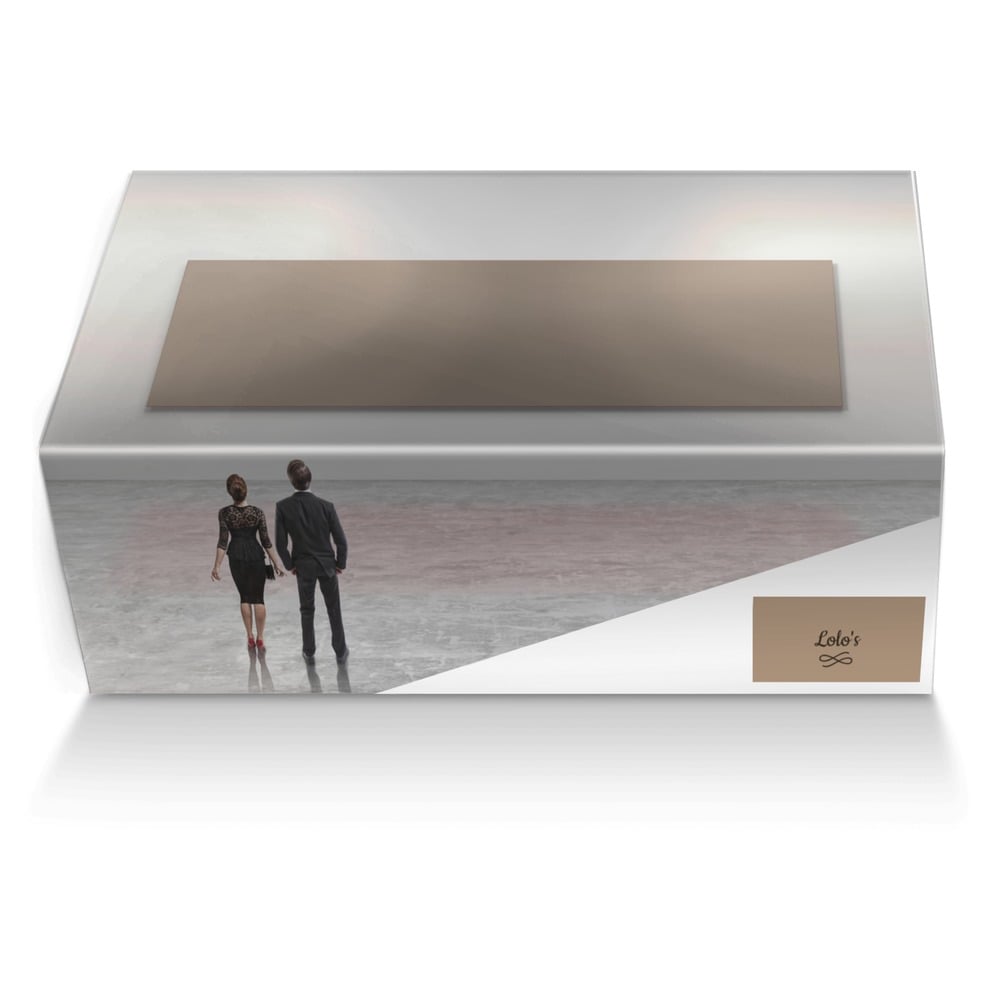 Lolo's custom made shoe box Lolo's artisan made in Italy shoes by Myeshia Chatwood