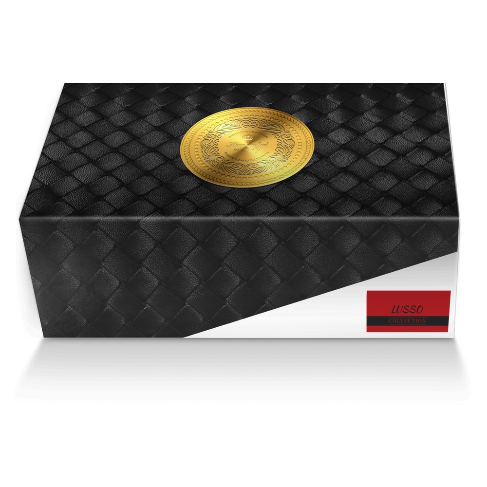 LUSSO custom made shoe box LUSSO artisan made in Italy shoes by Naseeb Ellahi