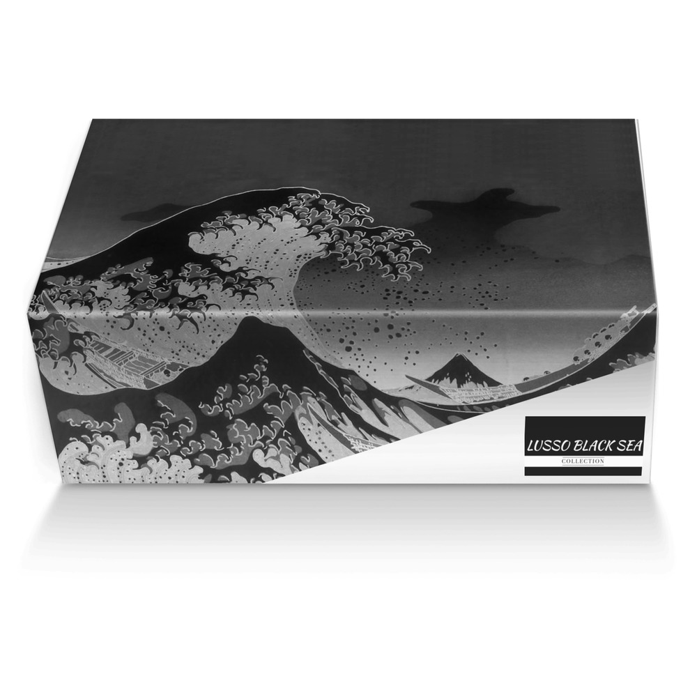 LUSSO BLACK SEA custom made shoe box LUSSO BLACK SEA artisan made in Italy shoes by Naseeb Ellahi