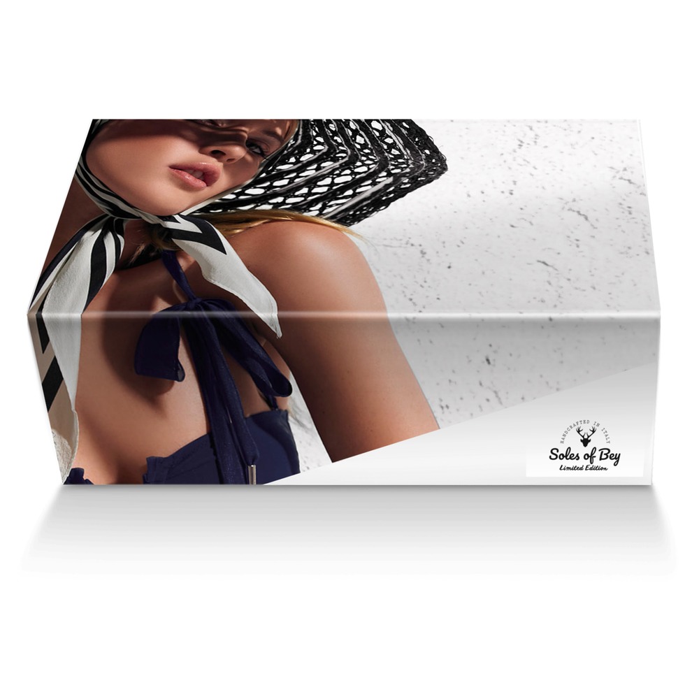 Soles of Bey custom made shoe box Soles of Bey artisan made in Italy shoes by Quiame Bey