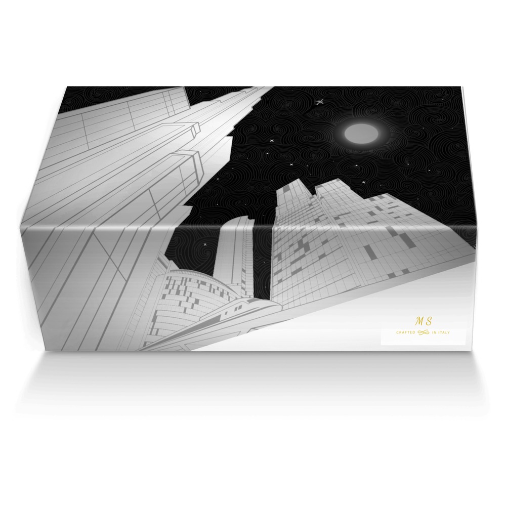 M S custom made shoe box M S artisan made in Italy shoes by Mason Stief