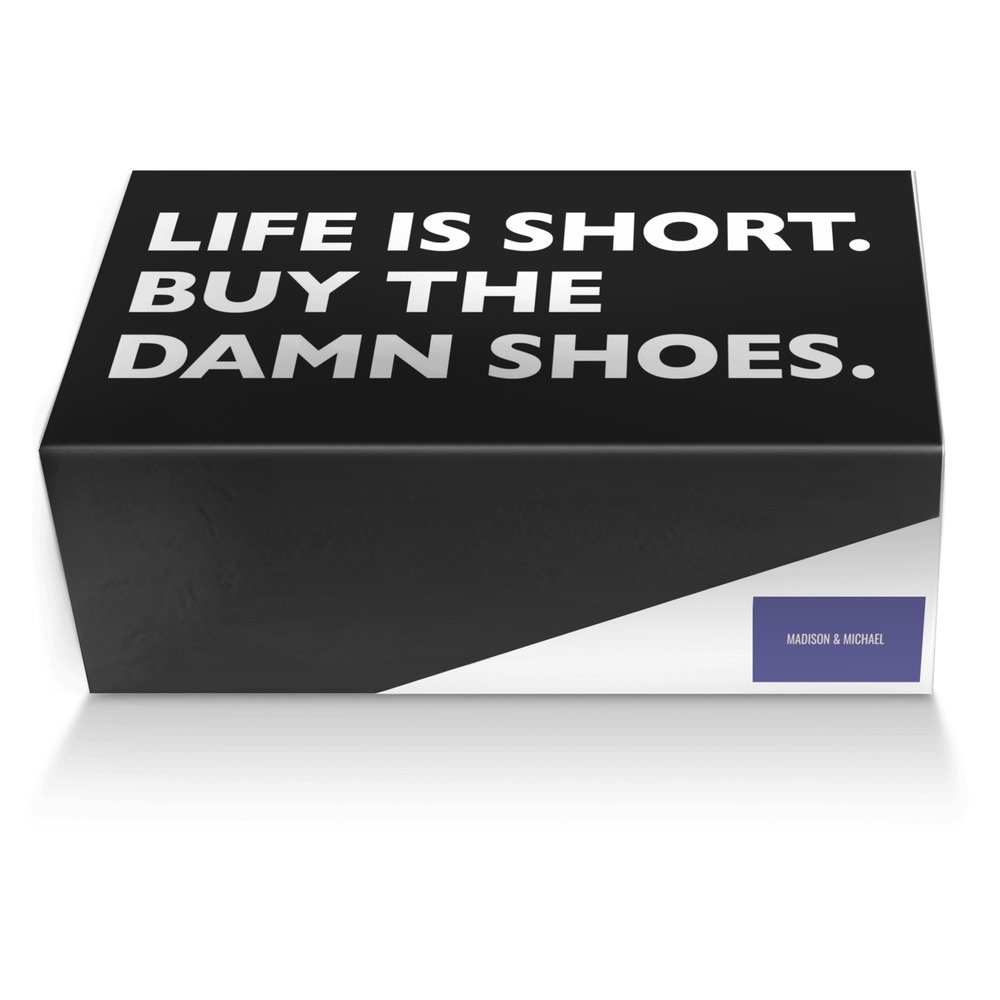 Madison & Michael custom made shoe box Madison & Michael artisan made in Italy shoes by Danni Farrar