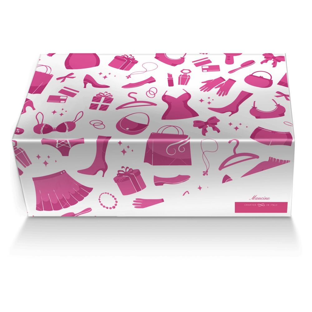 Mancino Girlz custom made shoe box Mancino Girlz artisan made in Italy shoes by Ray "lefty" Rhodes