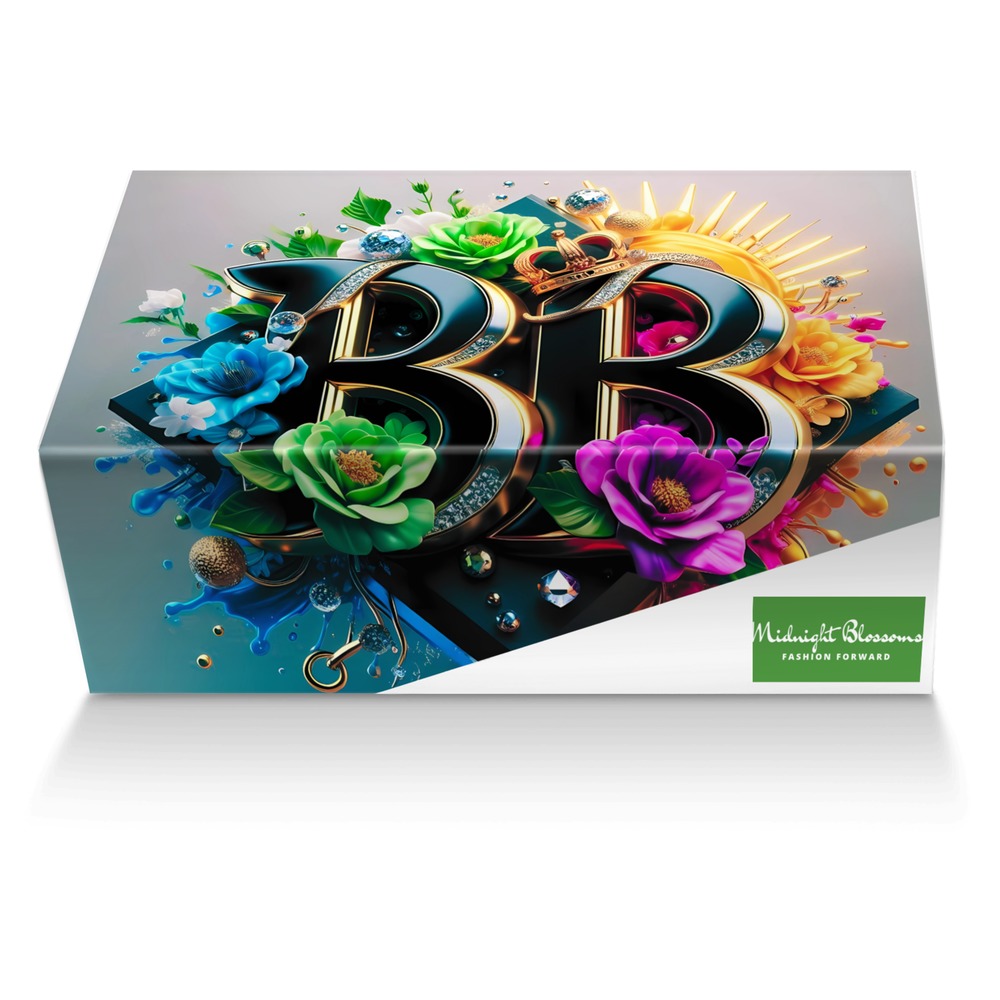 Midnight Blossoms custom made shoe box Midnight Blossoms artisan made in Italy shoes by Bullish Boutique