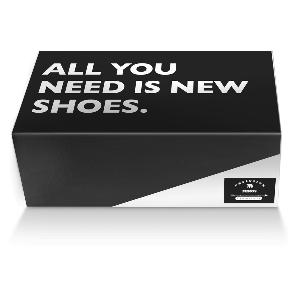 Mikos custom made shoe box Mikos artisan made in Italy shoes by Spencer Miko
