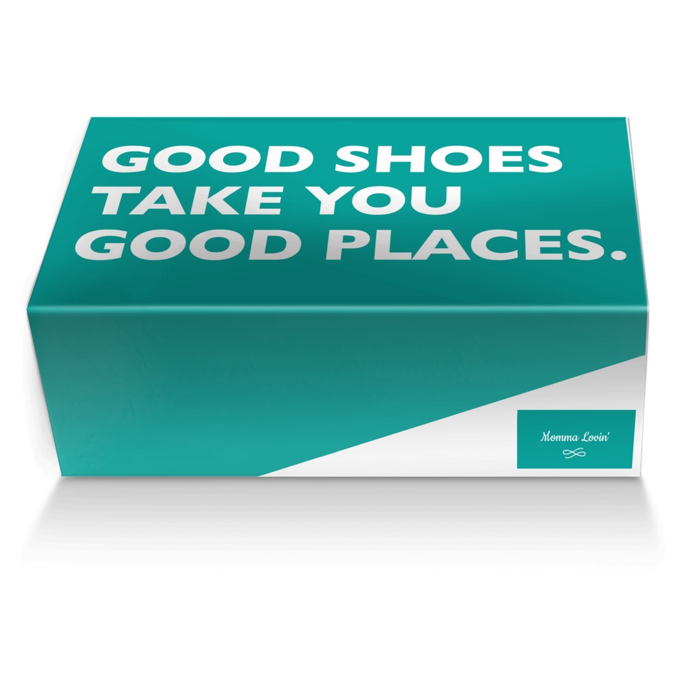 Momma Lovin' custom made shoe box Momma Lovin' artisan made in Italy shoes by Nannette P Morrison