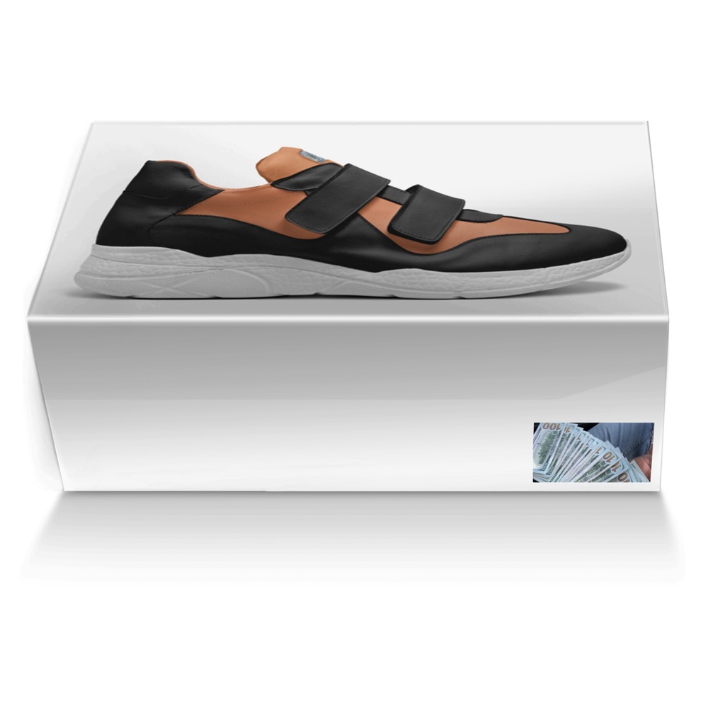 Money custom made shoe box Money artisan made in Italy shoes by Donnell Rainey