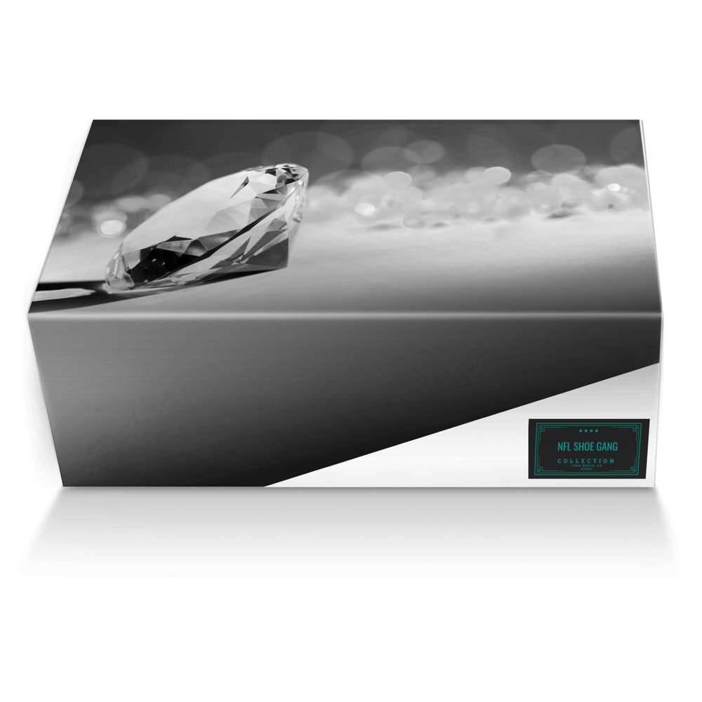 NFL Shoe Gang custom made shoe box NFL Shoe Gang artisan made in Italy shoes by Bethany Ausley