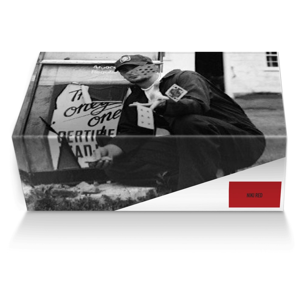Niki Red custom made shoe box Niki Red artisan made in Italy shoes by Jerry Bimbra