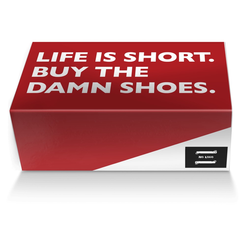No Logo custom made shoe box No Logo artisan made in Italy shoes by Ian Otillio