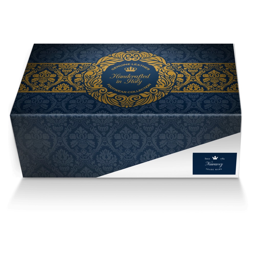 Nuwavez custom made shoe box Nuwavez artisan made in Italy shoes by George Elliott