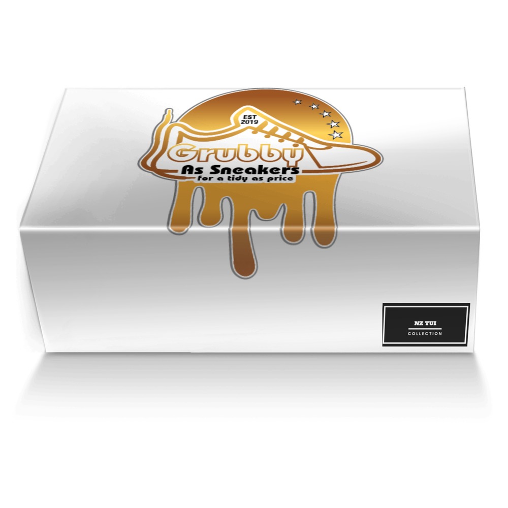 NZ Tui custom made shoe box NZ Tui artisan made in Italy shoes by Mista Katene