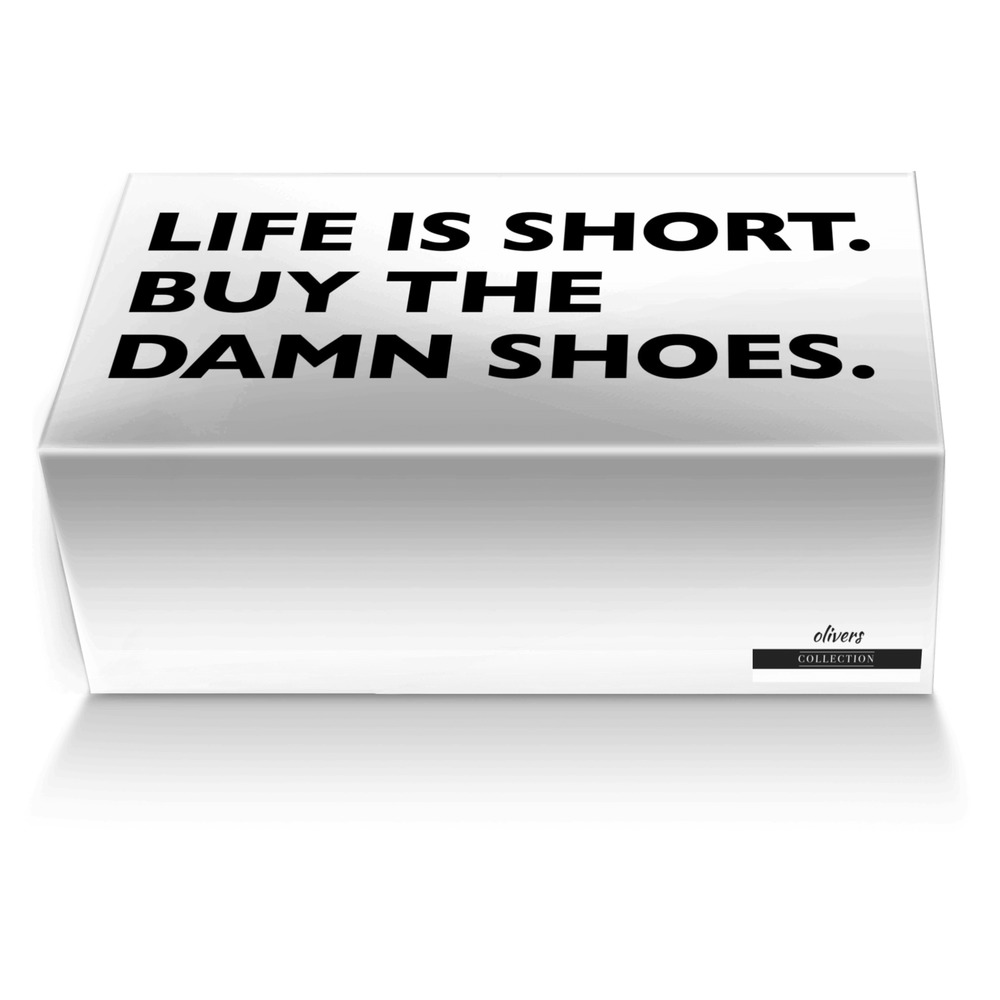 olivers custom made shoe box olivers artisan made in Italy shoes by Oliver Hawkins