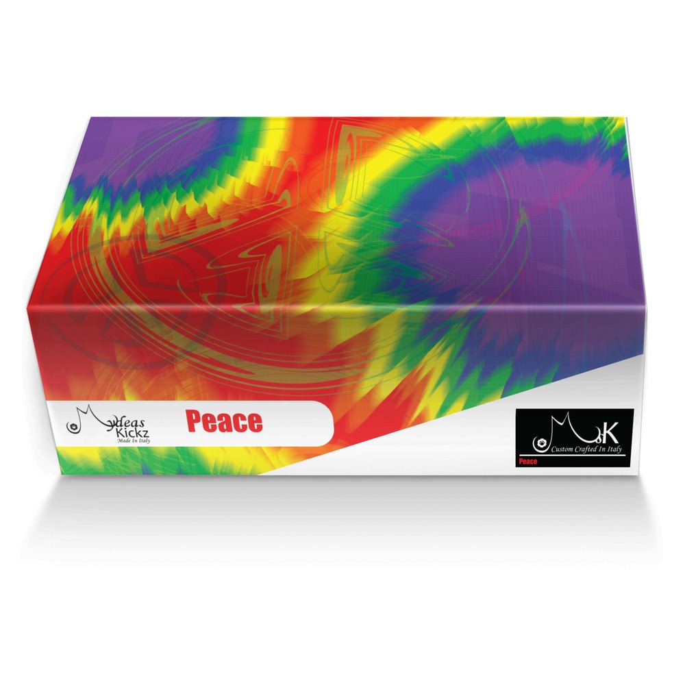 Peace custom made shoe box Peace artisan made in Italy shoes by Mydeas Allwine