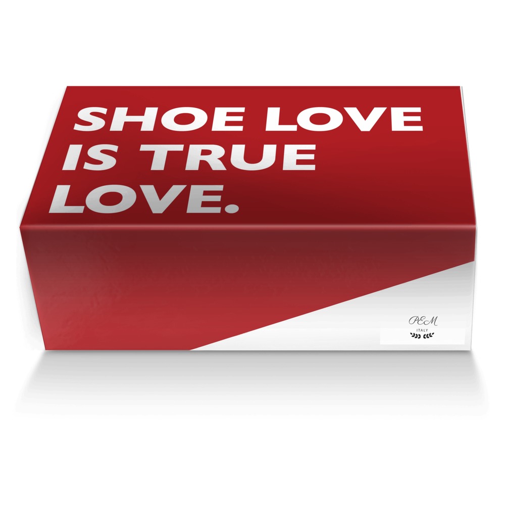 PEM custom made shoe box PEM artisan made in Italy shoes by Eujin Pyon