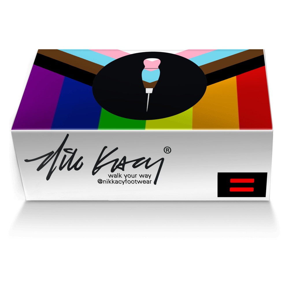 ProudAF custom made shoe box ProudAF artisan made in Italy shoes by NiK Kacy Footwear