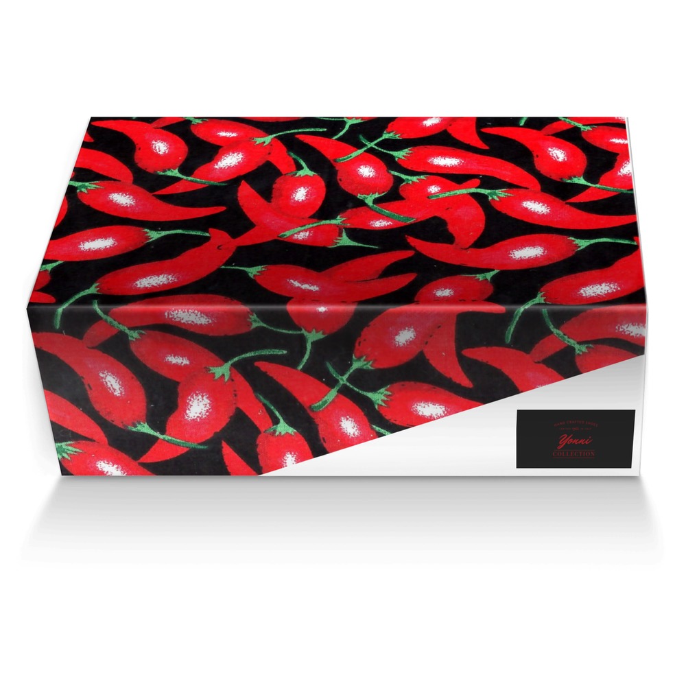 Red Hottt! custom made shoe box Red Hottt! artisan made in Italy shoes by Yonni Obasan