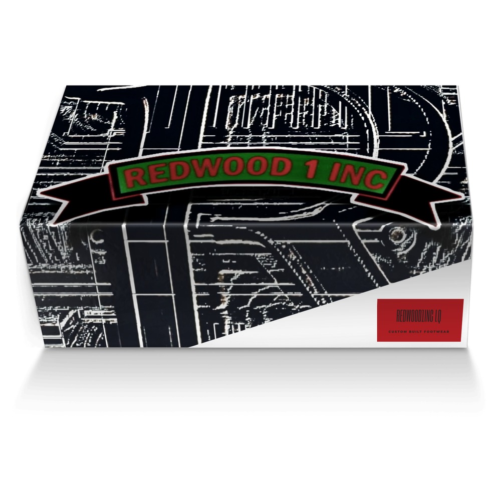 REDWOOD1INC LQ custom made shoe box REDWOOD1INC LQ artisan made in Italy shoes by Ronald Roberts