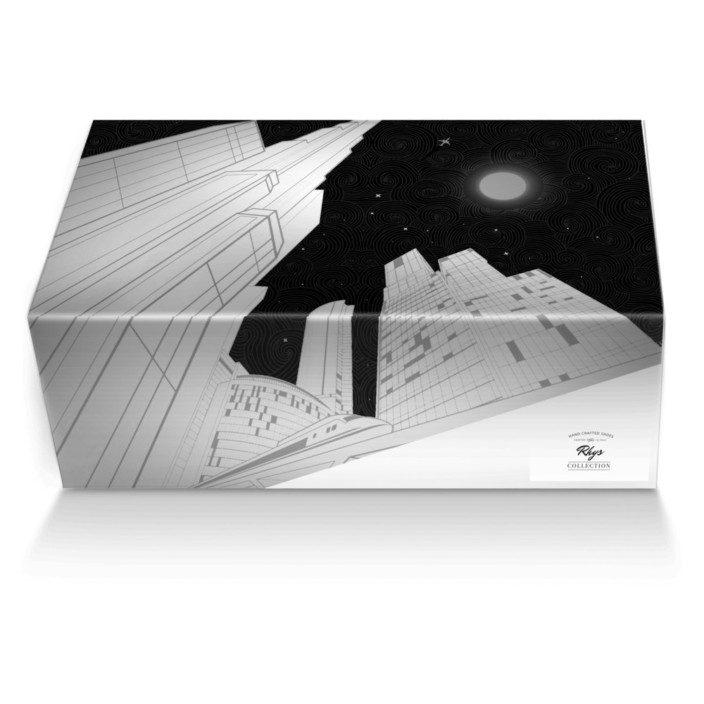 Rhys custom made shoe box Rhys artisan made in Italy shoes by Rhys Herbert