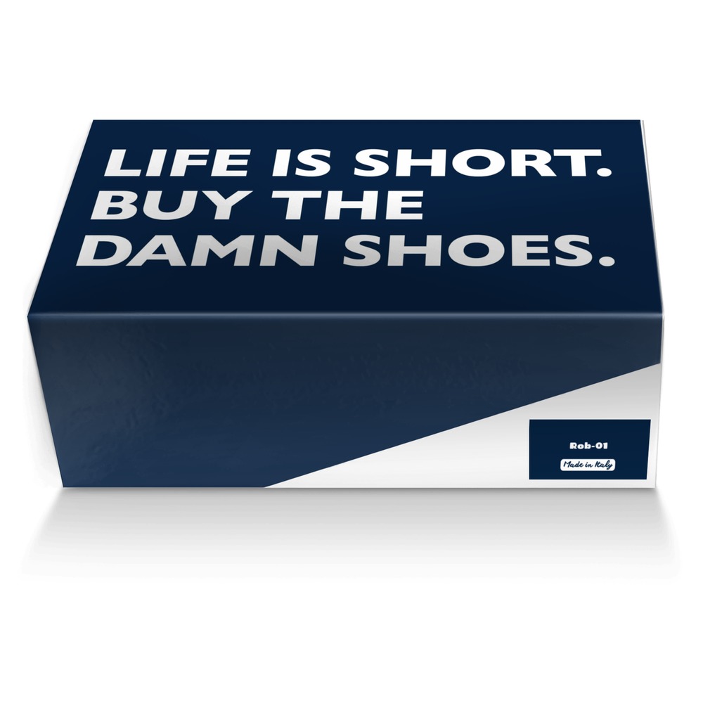 Rob-01 custom made shoe box Rob-01 artisan made in Italy shoes by Robert Bailey
