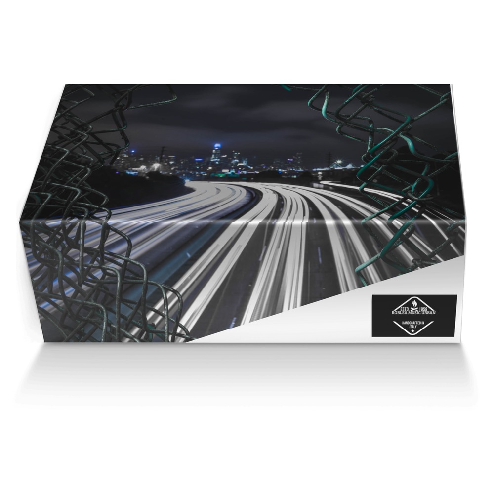 Roblea Music Urban custom made shoe box Roblea Music Urban artisan made in Italy shoes by Robert Leach