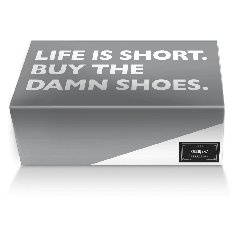 Saddiq Aziz custom made shoe box Saddiq Aziz artisan made in Italy shoes by Saddiq Aziz
