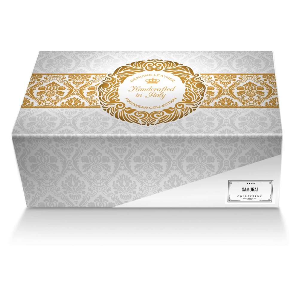 Samurai custom made shoe box Samurai artisan made in Italy shoes by Risa Tsuki