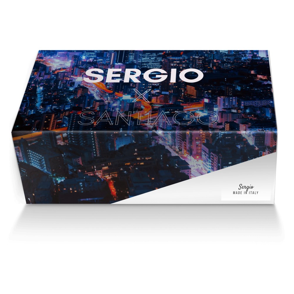 Sergio custom made shoe box Sergio artisan made in Italy shoes by Erica Booker