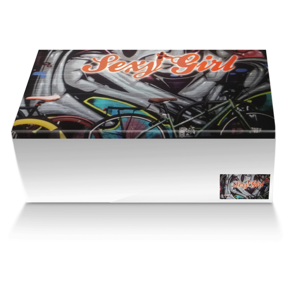 Sexy girl fashion custom made shoe box Sexy girl fashion artisan made in Italy shoes by Sher-vawn Robinson