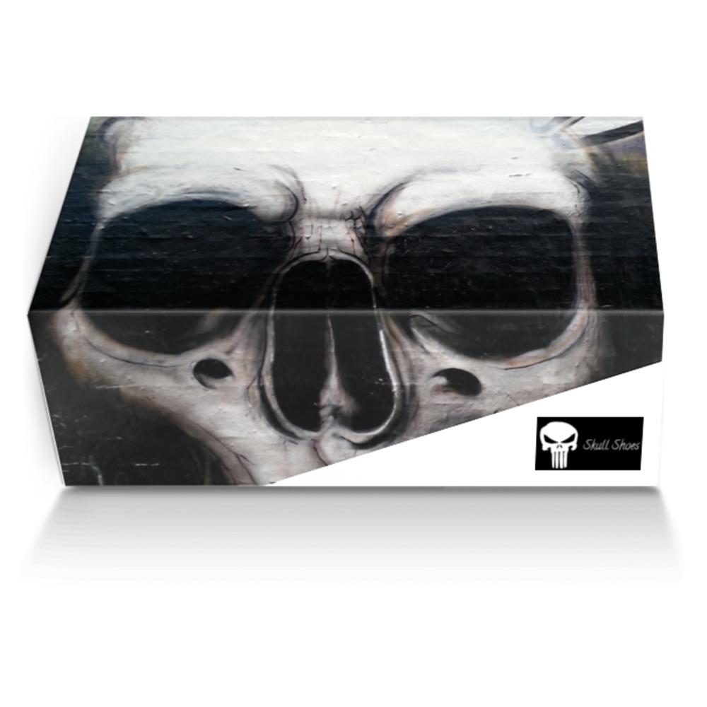 Skull Shoes custom made shoe box Skull Shoes artisan made in Italy shoes by Tafani Frederic
