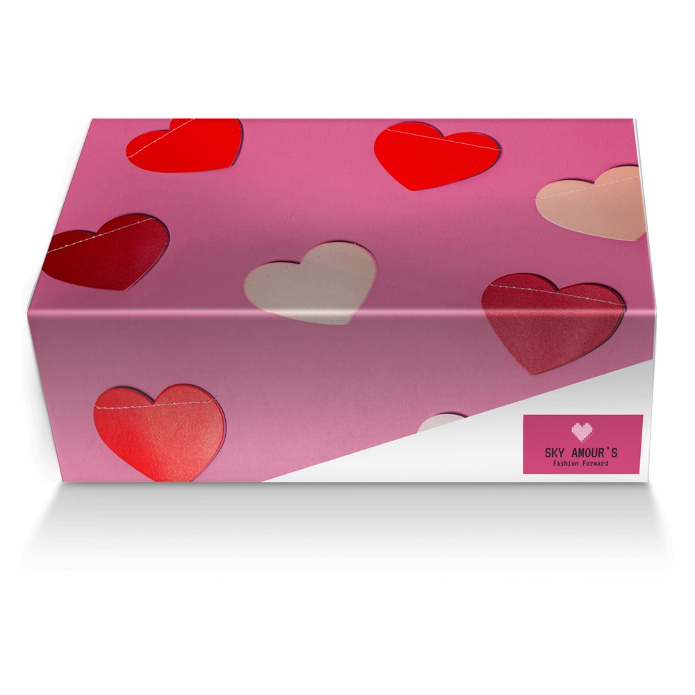 Sky Amour's custom made shoe box Sky Amour's artisan made in Italy shoes by Yasmeen Gerard