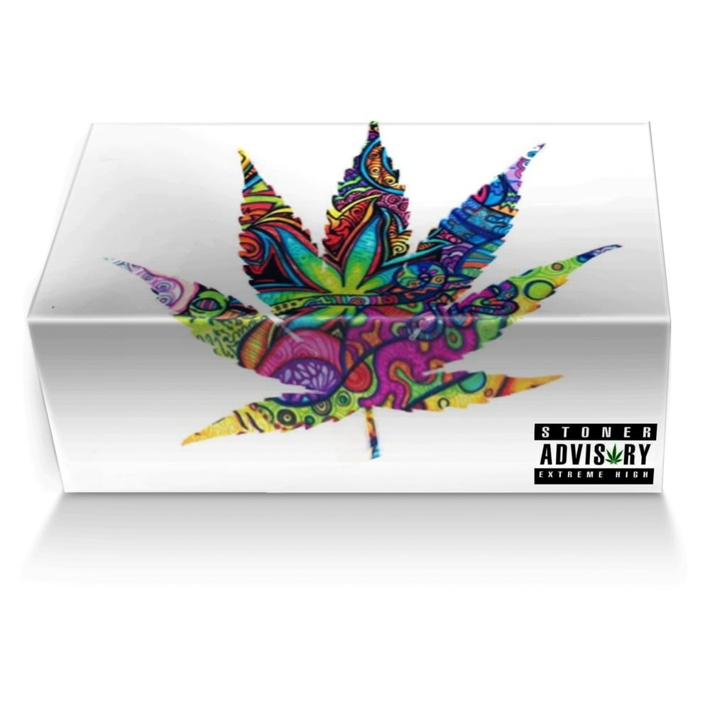 Smoke weed custom made shoe box Smoke weed artisan made in Italy shoes by Amanda R. Robertson