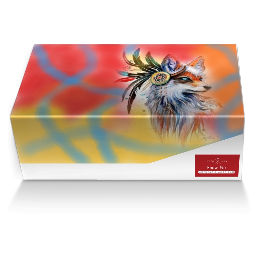 snow fox custom made shoe box snow fox artisan made in Italy shoes by Aiden Chavez